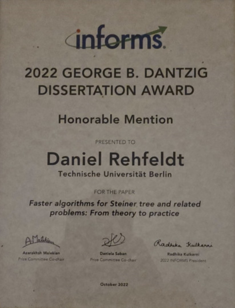 george b. dantzig dissertation award